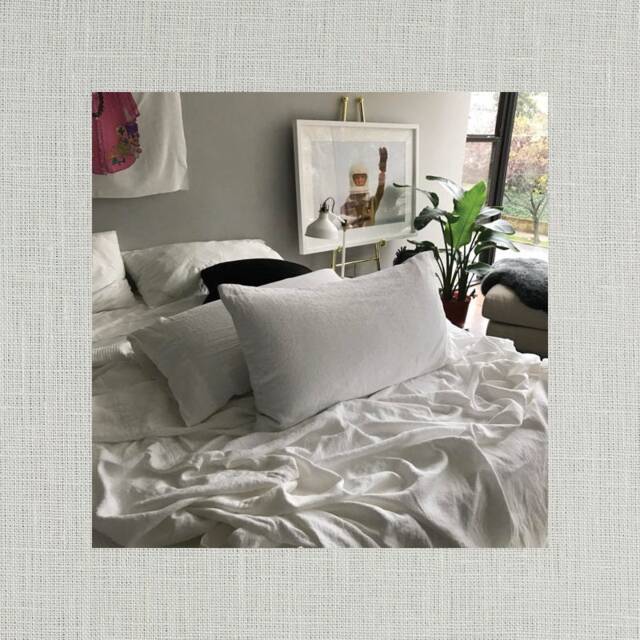 Pair Of Linen Pillowcases - Light Dove Gray Modern Bedding Natural 00% Flax Made To Order in The Usa - image 1