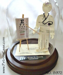 Eye Dr Business Card Sculpture -Male Or Female -Optometrist 8972 Ophthalmologist 1422