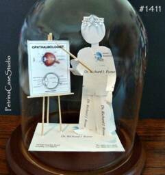 Eye Dr Business Card Sculpture -Male Or Female -Optometrist 8972 Ophthalmologist 1422 - thumbnail 2