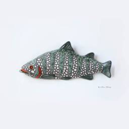Fish Wall Decoration, Handmade Ceramic Art, Fisherman Gift, Sea Decor, Made To Order - thumbnail 3