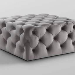 Handmade Chesterfield Cube Ottoman Coffee Table 30x30x16 Inches - thumbnail 2