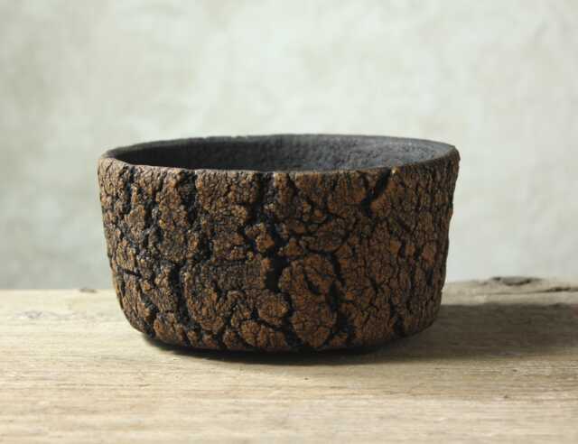 Natural Rustic Stoneware Pot For Cactus, Succulents, Caudex, Lithops, Handmade Very Artisanal, Size 16.5 cm - Width 8.5 - Height - image 1