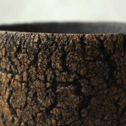 Natural Rustic Stoneware Pot For Cactus, Succulents, Caudex, Lithops, Handmade Very Artisanal, Size 16.5 cm - Width 8.5 - Height - thumbnail 4