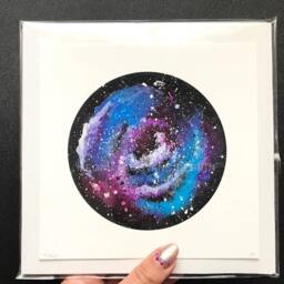 Galaxy Art, Galaxy Print, Painting, Space Outer Space, Stars, Art Home Decor - thumbnail 2
