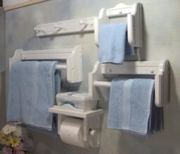 Bathroom Wash Cloth Bath, Hand Towel , Toilet Paper Set 5 Piece