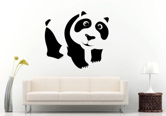 Panda Bear Cute Animal Children's Room Wall Decal Vinyl Sticker Mural Decor L994 - image 1