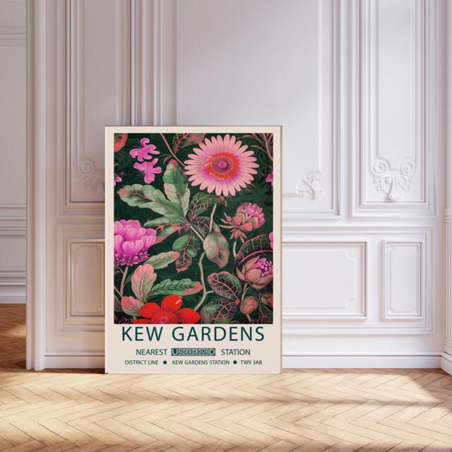 Botanical Flower Market Art Print, Kew Gardens Floral Wall Decor, Art, Art - image 1