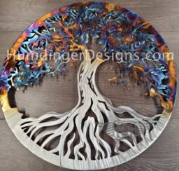 11Th Anniversary Stainless Steel Tree Of Life Wall Decor - thumbnail 1