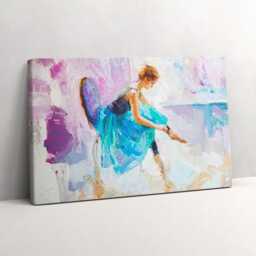 Ballerina Preparation Canvas, Picture Wall Hanging, Folete Art, Entertainment Canvas Painting - thumbnail 2