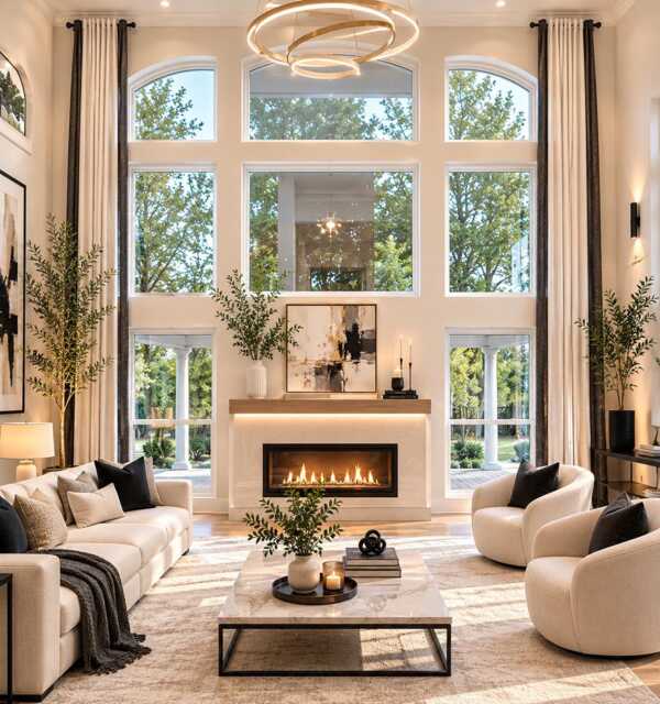 Extra Long Luxury Solid Linen Curtain Custom Made 7-20 Ft Off White With Black Vertical Stripes - 1 Panel Tall Drapes. Ikiriska - image 1