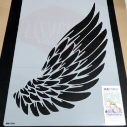 Angel Wings Wall Stencil Reusable Mylar, Selfie Mural Decor - thumbnail 3