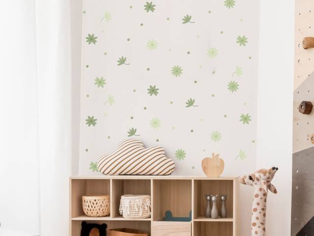 Mixed Flower Wall Stickers, Decals, Orange Sticker, Pink Multicoloured Stickers - image 1