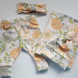 Swaddle Blanket & Newborn Hat Or Headband Set. Leggings. Take Home Baby Shower Gift. Photo Prop. Clothes - thumbnail 2