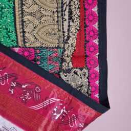 Large Patchwork Wall Hanging 100x150cm. Vintage Home Deco - thumbnail 4