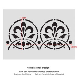 Wall Stencils Border Stencil Pattern 088 Reusable Template For Diy Wall Decor - thumbnail 4