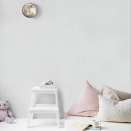 Moon Wall Light - Handmade Lunar Lamp Celestial Bedroom Decor Night - thumbnail 3