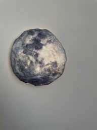 Moon Wall Light - Handmade Lunar Lamp Celestial Bedroom Decor Night - thumbnail 1