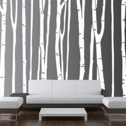 Large Wall Birch Tree Decal Forest Kids Vinyl Sticker Removable - 9 Trees 8Ft Tall 1109 - thumbnail 3