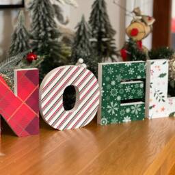 Freestanding Foamex Block Letters Noel Sign, Christmas Letter Decoration Art Decor - thumbnail 2
