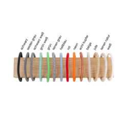 No. 03 - Ceramic Hanging Lamp Anthracite Gray Pendant Textile Cable Oak Wood Led Dining Table Counter Work Matt - thumbnail 4
