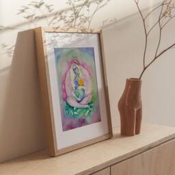 Earth Mother Gaia Goddess/Artist Signed Fine Art Print - thumbnail 2