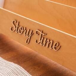 Montessori Bookshelf With Personalization, Toddler Book Display For Nursery - thumbnail 4