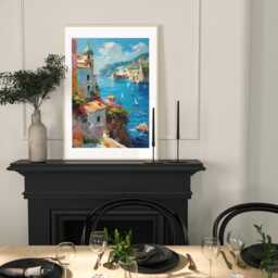 Italy Set Of 3 , Wall Art Print, Modern Minimalist Poster, City Home Decor Malta, Amalfi Coast Travel Print - thumbnail 3