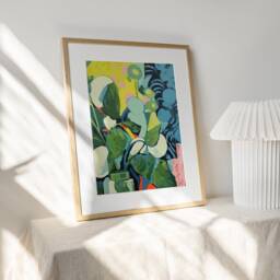 Matisse Inspired Flowers Illustration Abstract Boho Art Physical Poster - thumbnail 3
