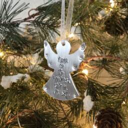 Personalised Christmas Angel Decoration