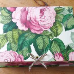 Handmade English Rose Box File A4 Tapestry Floral Office D??cor - thumbnail 2