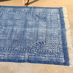 4x6 Feet Indian Rugs Cotton Rug, Woven Area For Sale, Decor Rustic Rugs, Decorative Bohemian Indian - thumbnail 3