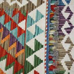 Classic Rug, Handmade Artisan Afghan Turkish Scandinavian Navajo Bohemian Wool Flatweave Multicolour Kilim Rug 155x98 cm - thumbnail 3