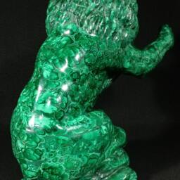 Large Malachite Lion - thumbnail 2