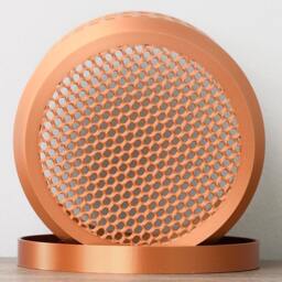 "Heart Planter With Drainage & Saucer in Copper, Cute 3D-Printed Plant Pot, Small To Large Sizes 4"" 5"" 6"" 7"" 8" - thumbnail 2