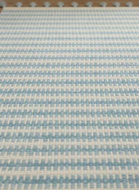 Handmade Light Boue Wool Kilim Rug Modern Minimalist Flatweave Area Rug - image 1