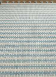 Handmade Light Boue Wool Kilim Rug Modern Minimalist Flatweave Area Rug - thumbnail 1