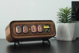 Nixie Tube Clock 4x In-12, Digital Picture Frame + Weather & Wifi Display - Online Bitcoin Ticker