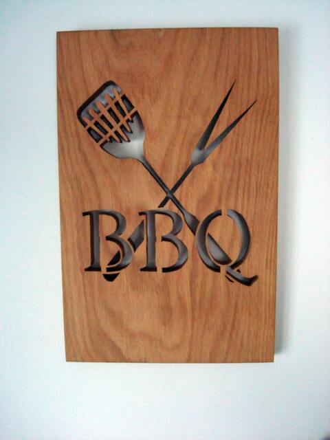 Wooden Kitchen Wall Hanging Sign, Bbq Sign, House Home Decor, Handcrafted Art, Rustic Wooden Wall Sign - image 1