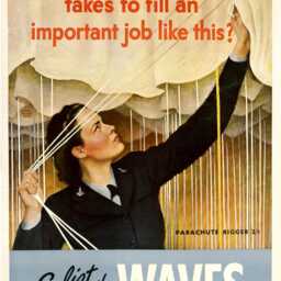 Reprint Of A Vintage Ww2 Female Waves Recruiting Poster - thumbnail 2