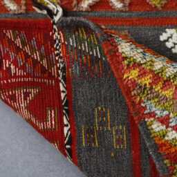 Handmade Berber Rug Vintage Moroccan Wool Carpet - 8x4.5 Ft - thumbnail 4