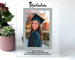 "Graduation Frame Gift, Personalised Photo For Graduate, Graduate Gift For Her Or Him, Son Daughter 6x4"" 7x5"
