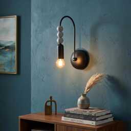 Mid Century Style Single Articulated Brass Arm Wall Sconce Light Articulating Wall Light Task - thumbnail 3