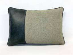 The Leather & Wool Cushion - thumbnail 1