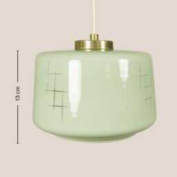 Ernesta Vintage Pendant Light Mcm Hanging Handcrafted Glass Lamp Retro Ceiling Fixture Yugoslavia Gold Brass - thumbnail 4