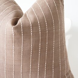 Brown Tribal Hemp Hand Woven Natural Dye Color Hmong Lumbar Pillow Cover - thumbnail 2