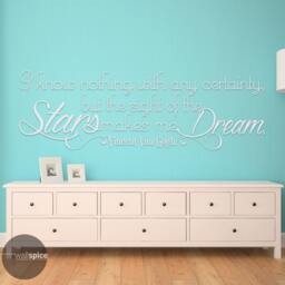 Vincent Van Gogh I Know Nothing With Any Certainty Sight Of The Stars Makes Me Dream Vinyl Wall Decal Sticker - thumbnail 3