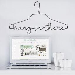 Hang in There Pun Vinyl Wall Decal - Motivational Dorm & Home Decor - thumbnail 1