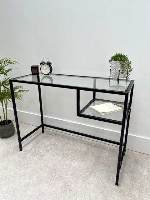 Glass Metal Office Desk - image 1