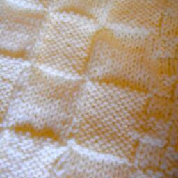 Yellow Gold, Hand Knitted Baby Blanket, Also in A Variety Of Colors - thumbnail 4