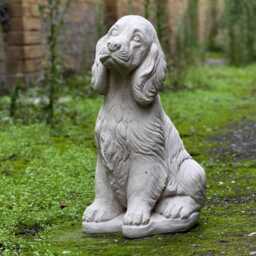 Concrete Spaniel Dog Statue Memorial Cocker Spaniel Custom Figurine Unique Animal Gift For Pet Lovers Dog Decor - thumbnail 4